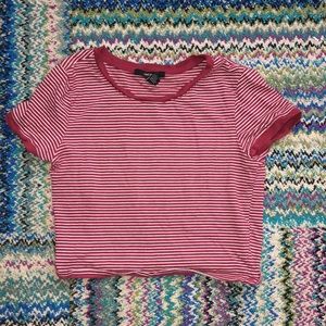 Striped crop top